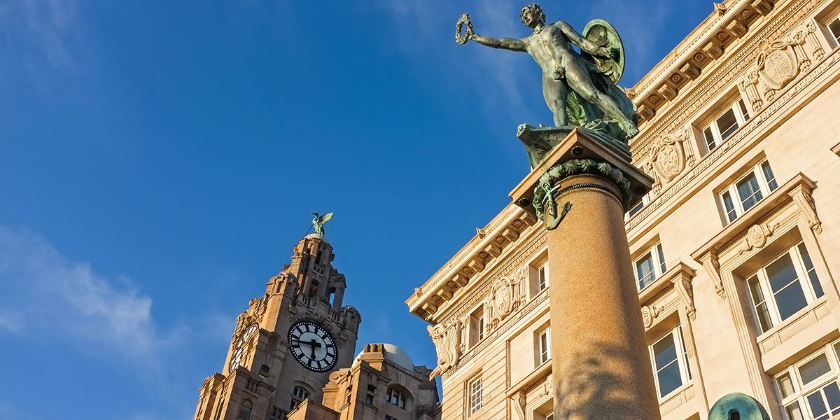 The Three Graces consist of the Royal Liver Building, The Cunard Building and the Port of Liverpool Building