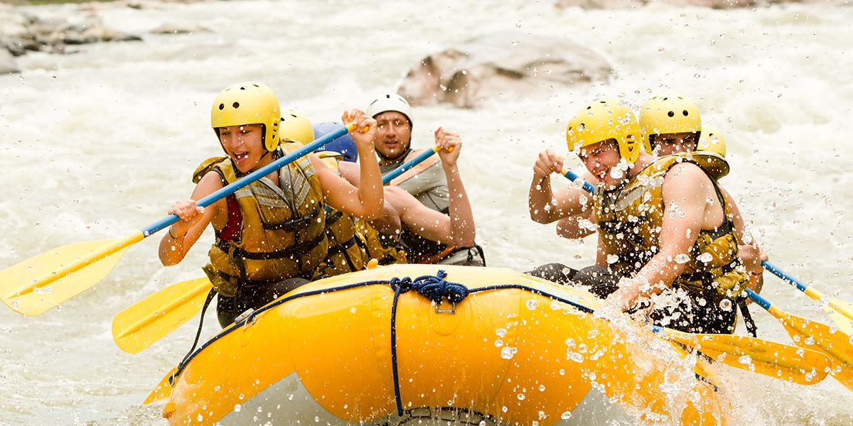 White water rafting sport in Dundee, Angus and Perthshire