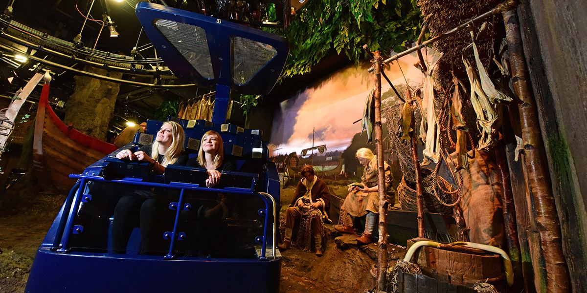 Experience the recreated Coppergate on the JORVIK ride experience