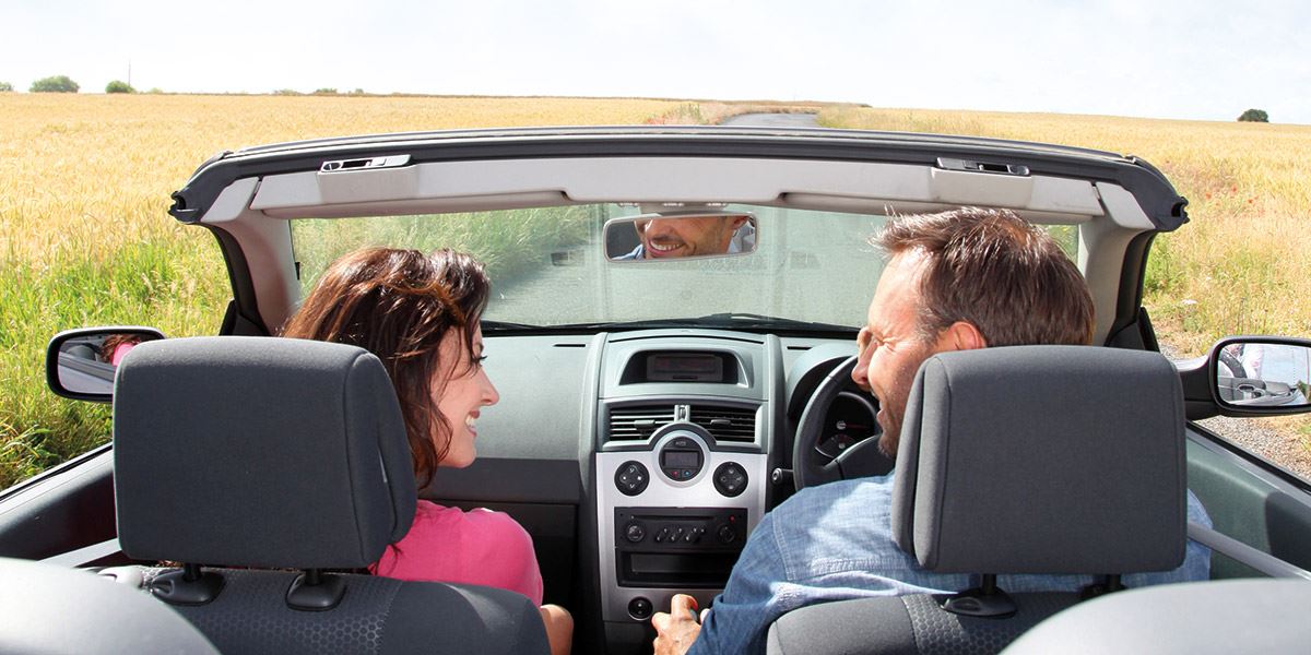 Open top car Cardiff and the Vale of Glamorgan travel