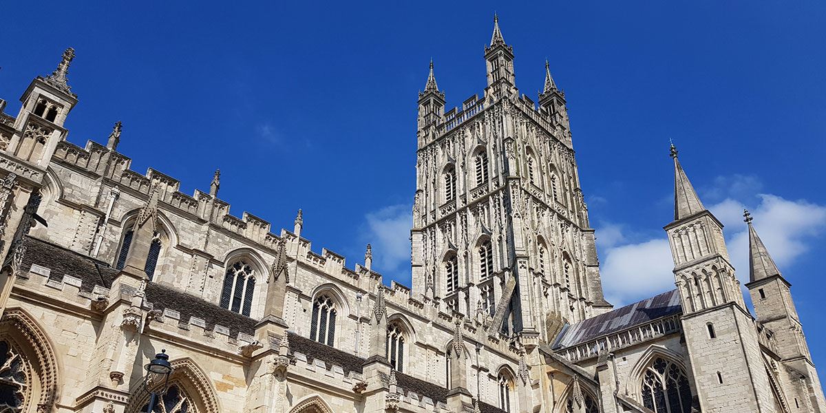 Take in the magnificent architecture of Gloucester Cathedral