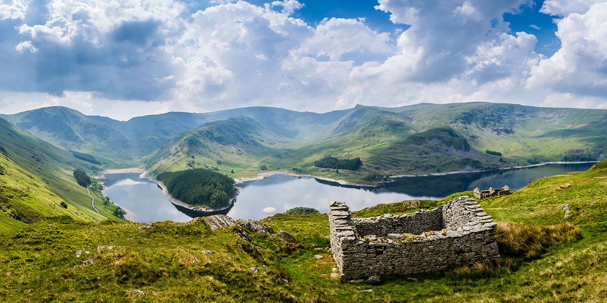 This region's dramatic landscapes have formed over millions of years – pictured is Haweswater Reservoir