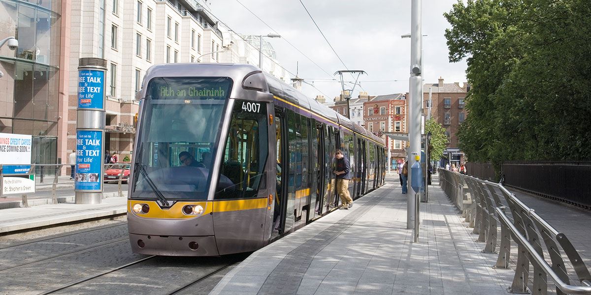 Luas is a tram/light rail system in Dublin