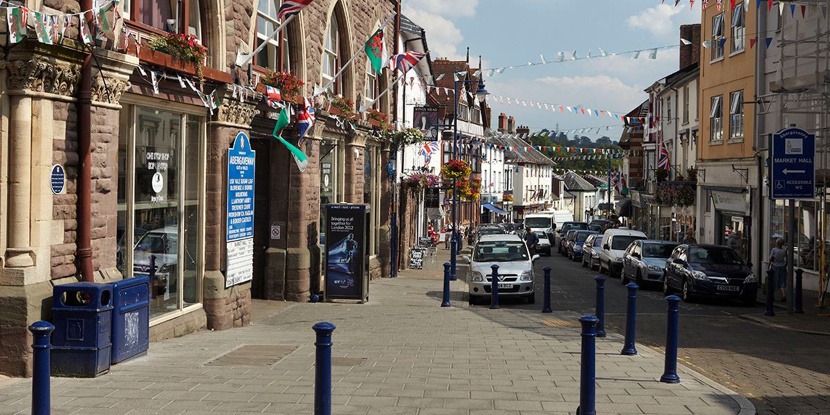 You can access Abergavenny's market from Cross Street