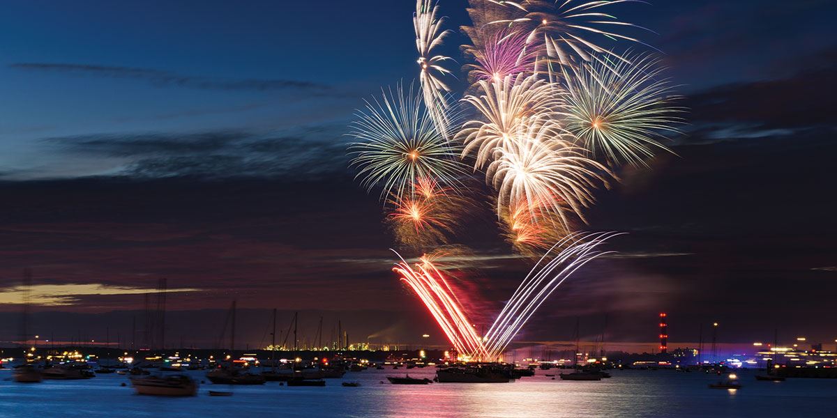 Watch the spectacular Cowes Week fireworks