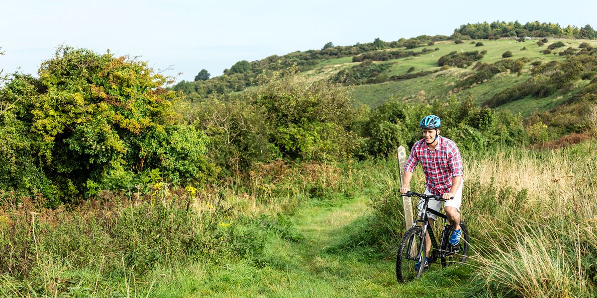 Cycling is great way to explore the South Downs