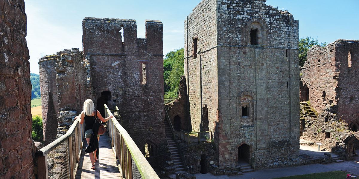 Goodrich Castle is one of best preserved English medieval castles