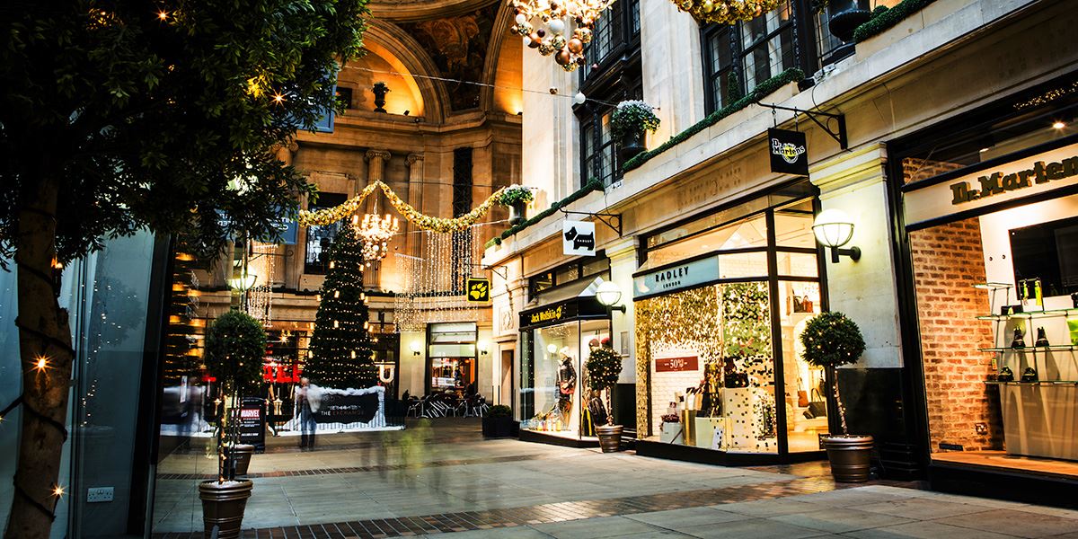 The Exchange offers a stylish and atmospheric shopping experience in Nottingham city centre