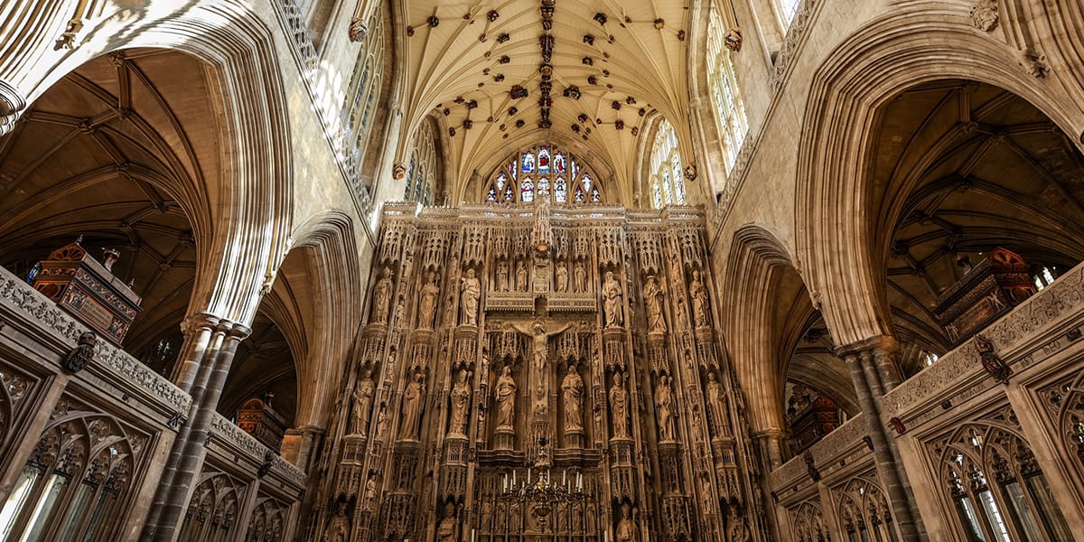 Interior of Winchester Cathedral