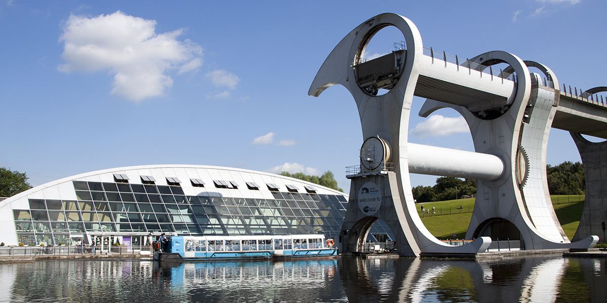 The Falkirk Wheel is a must-visit attraction while in the area