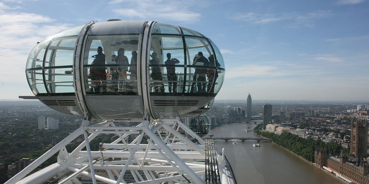 See the city from above on the London Eye