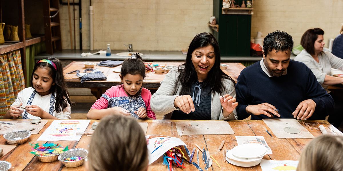 Family activities at Middleport Pottery