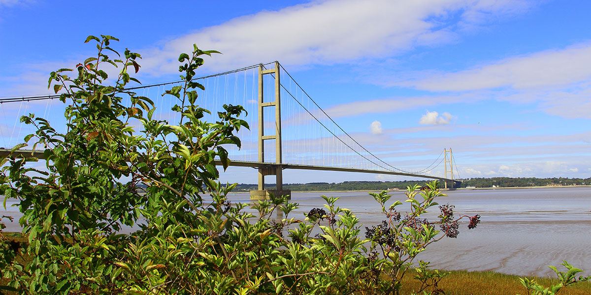 Admire the Humber Bridge