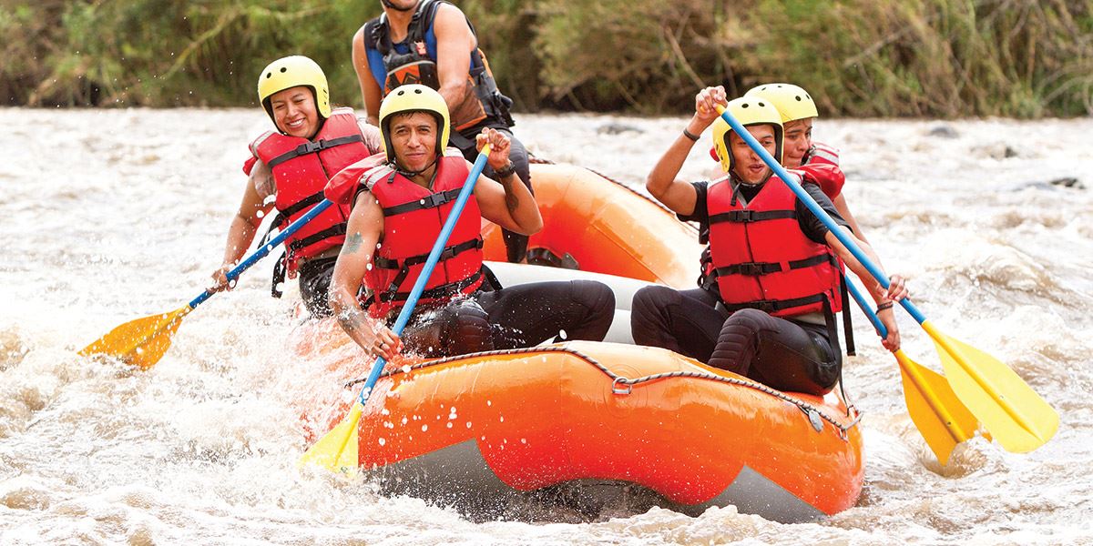 White water rafting 