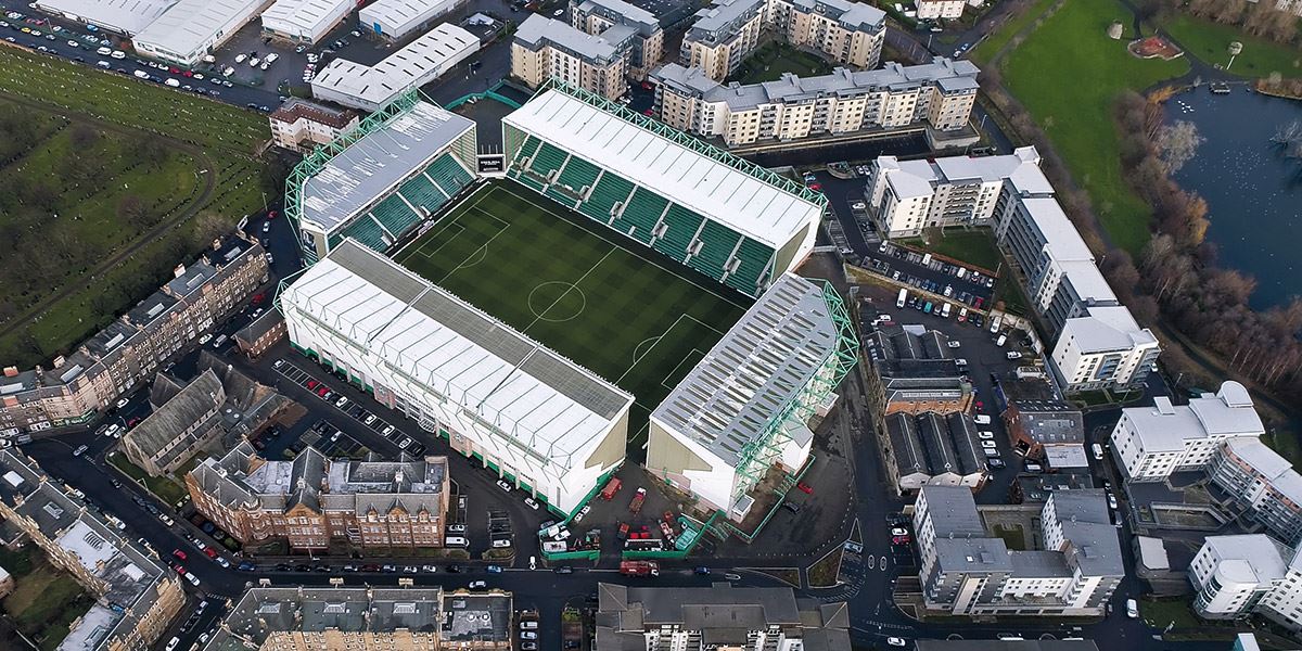 Easter Road, home of Hibernian Football Club and host to two of the league derbies battled out between Hearts and Hibs each season