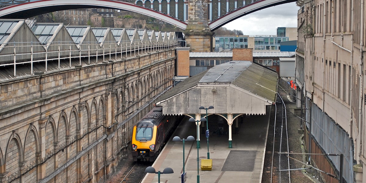 Waverley Station in Edinburgh