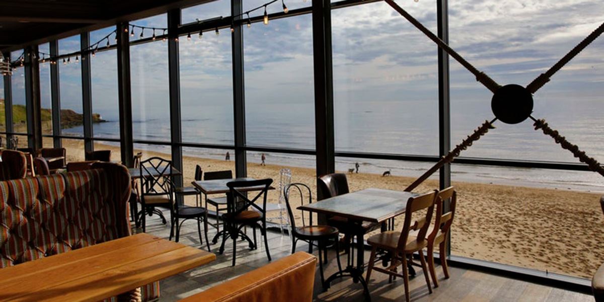 Watch the tide go out as you dine at The View, Tynemouth