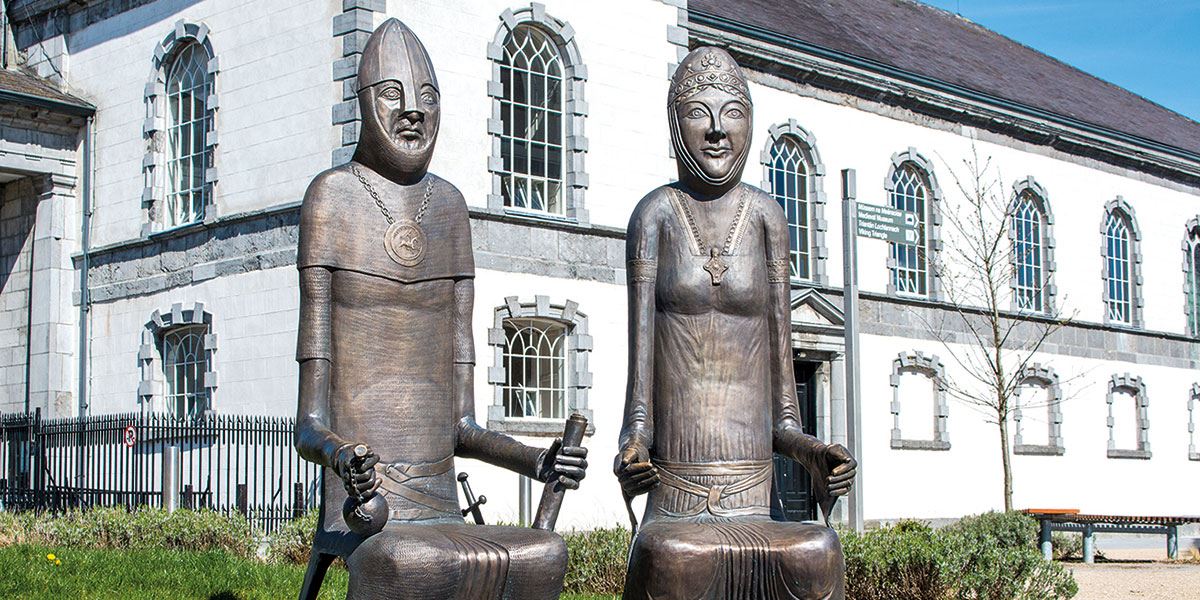 Strongbows and Aoife Statues Irelands Ancient East history