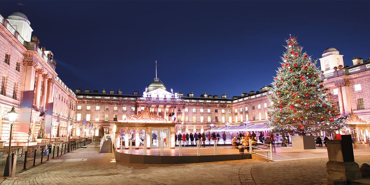 Ice skating at Somerset House