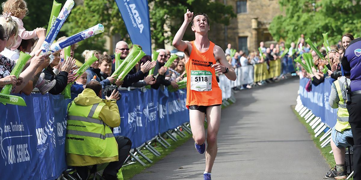 Runner at Burnley 10k run