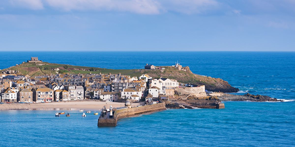 St Ives town and harbour