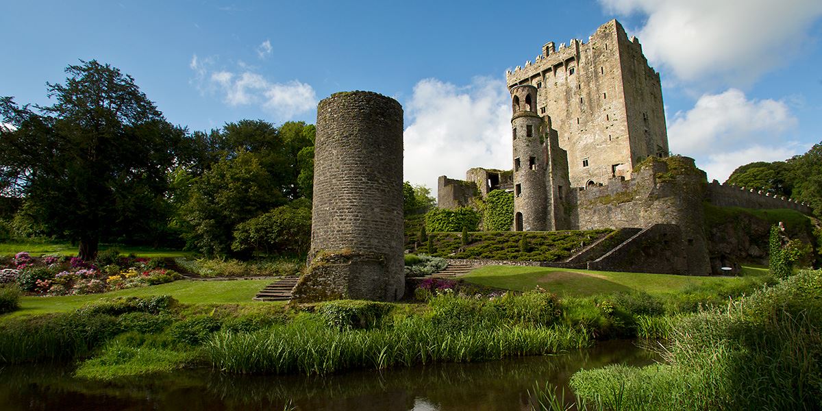 Ancient ruins of Blarney Castle in County Cork