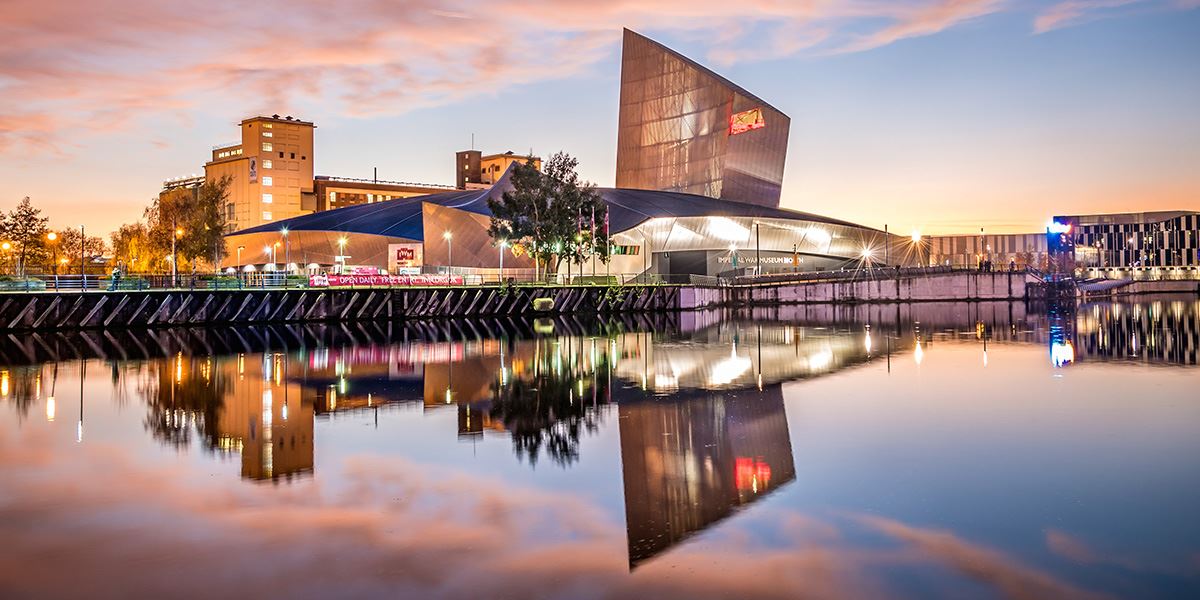 Imperial War Museum North at Salford Quays in Manchester