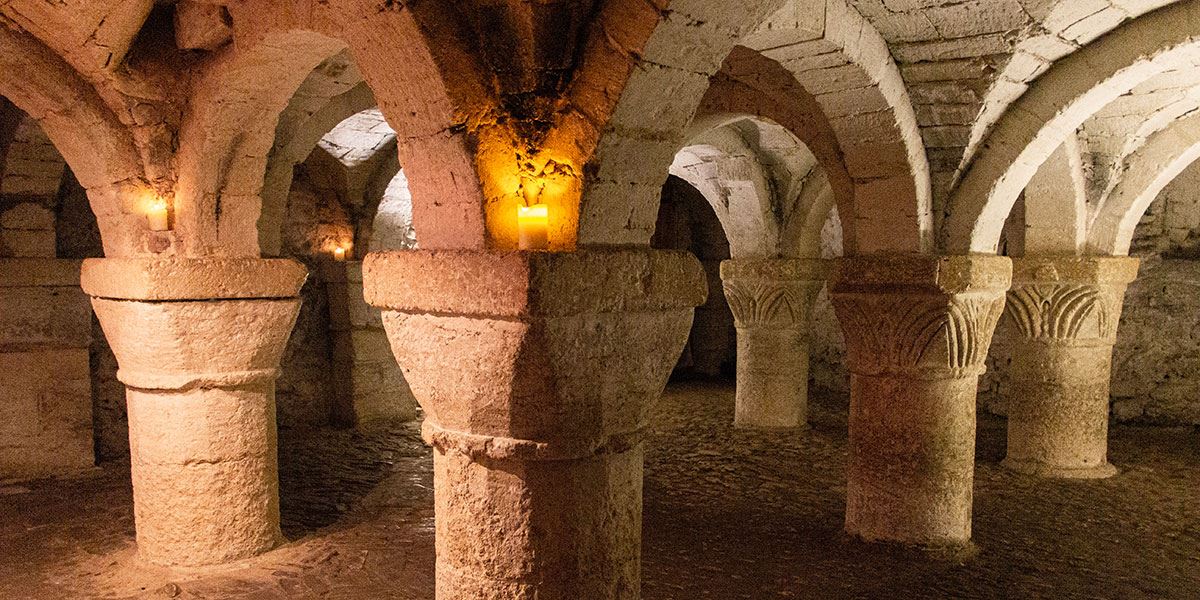 The crypt in Oxford Castle and Prison