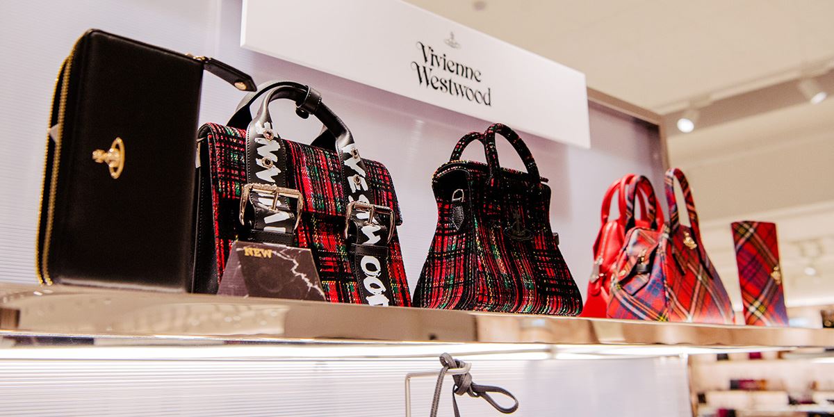 Vivienne Westwood handbags at Selfridges shop in Manchester