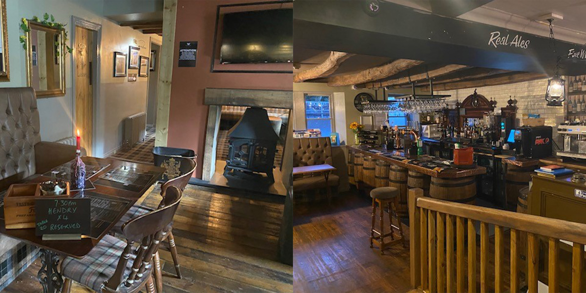 The Black Bull, Moffat, bar and restaurant areas