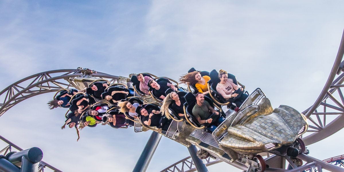 ICON rollercoaster, at Blackpool Pleasure Beach in Lancashire