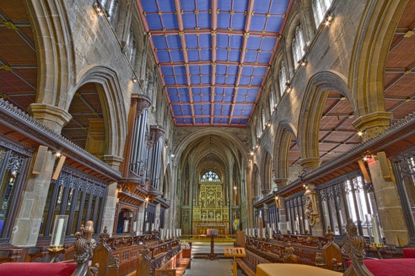 Wakefield Cathedral in West Yorkshire
