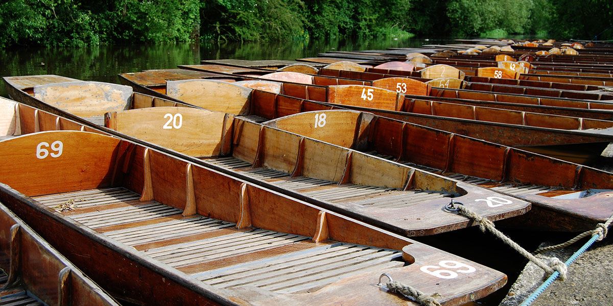 Punts on the river