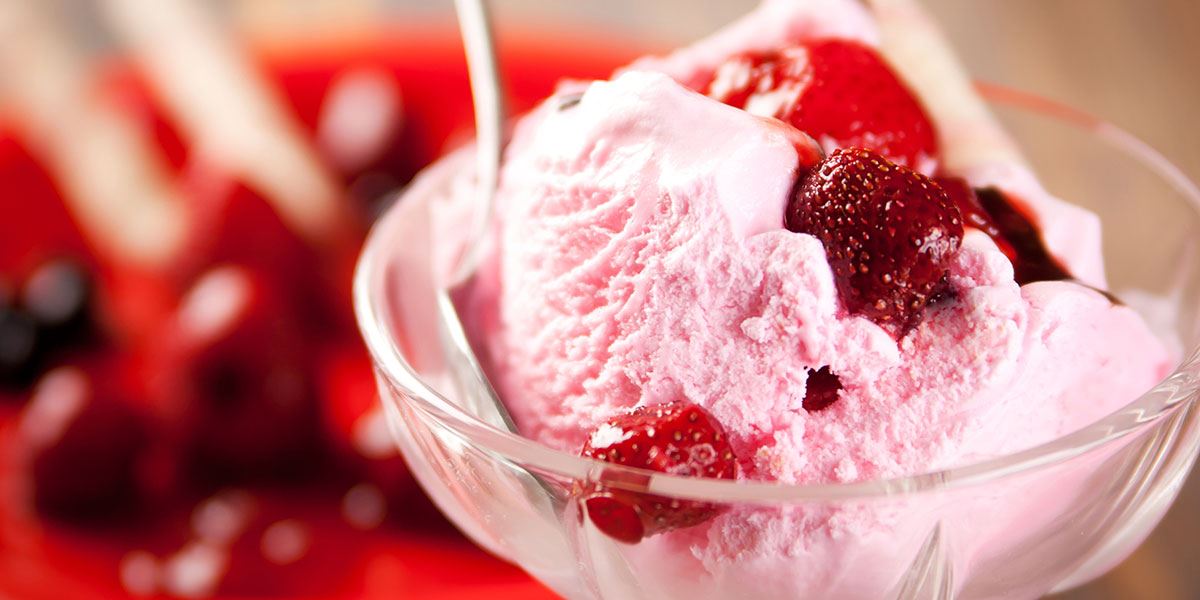 Strawberry ice cream