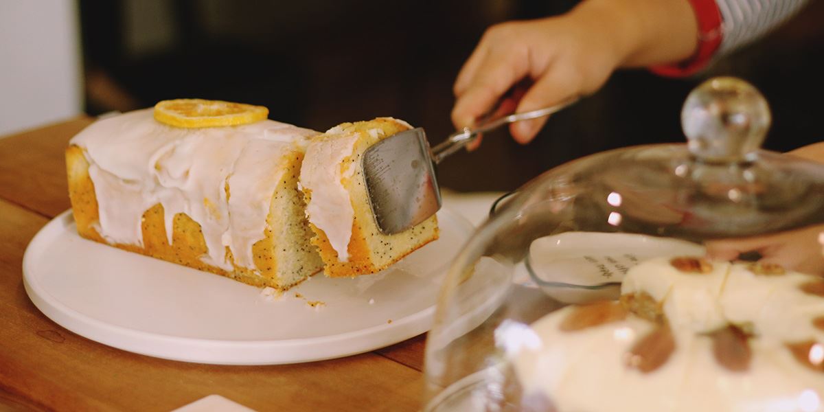 Lemon posset cake