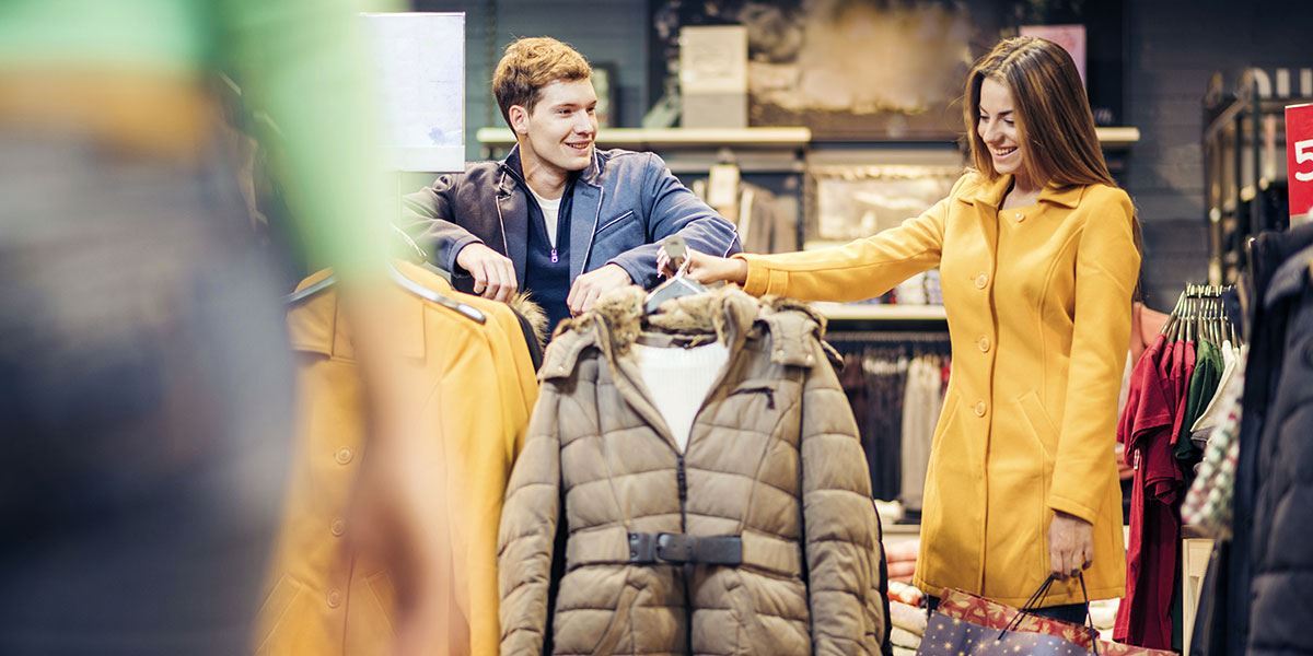 Couple shopping