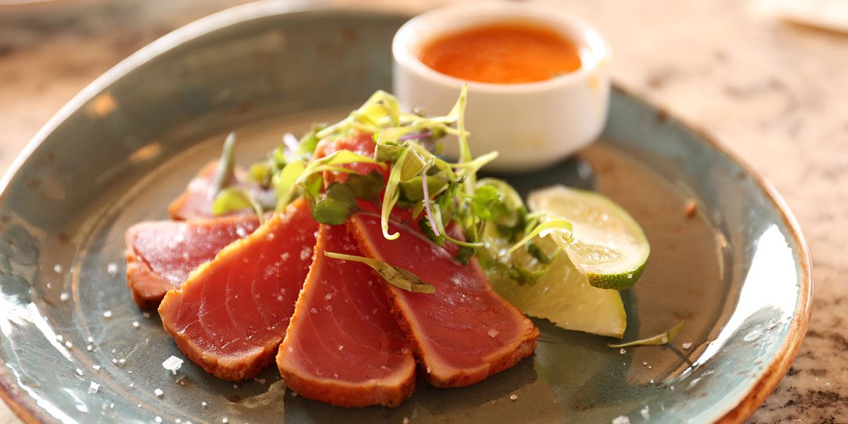Seared salmon