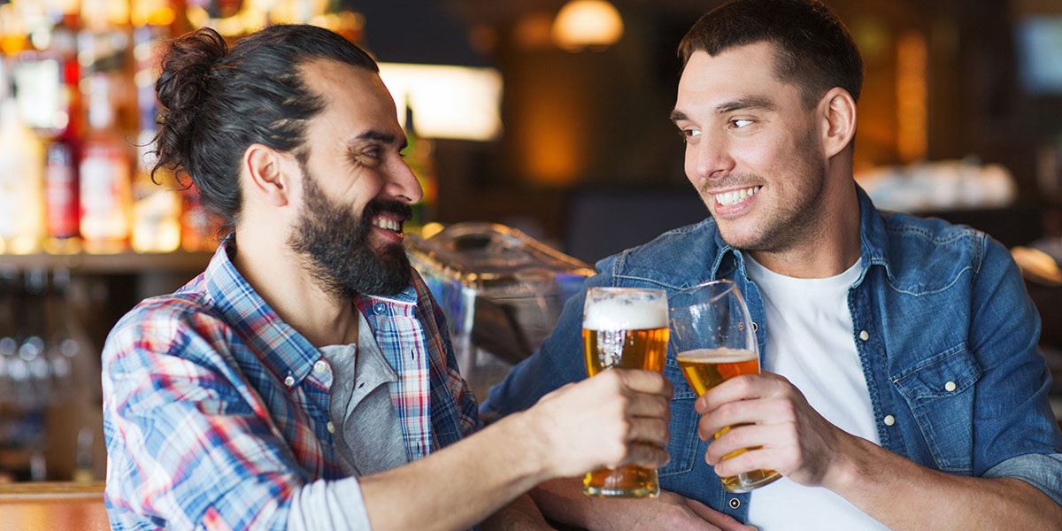 Men drinking